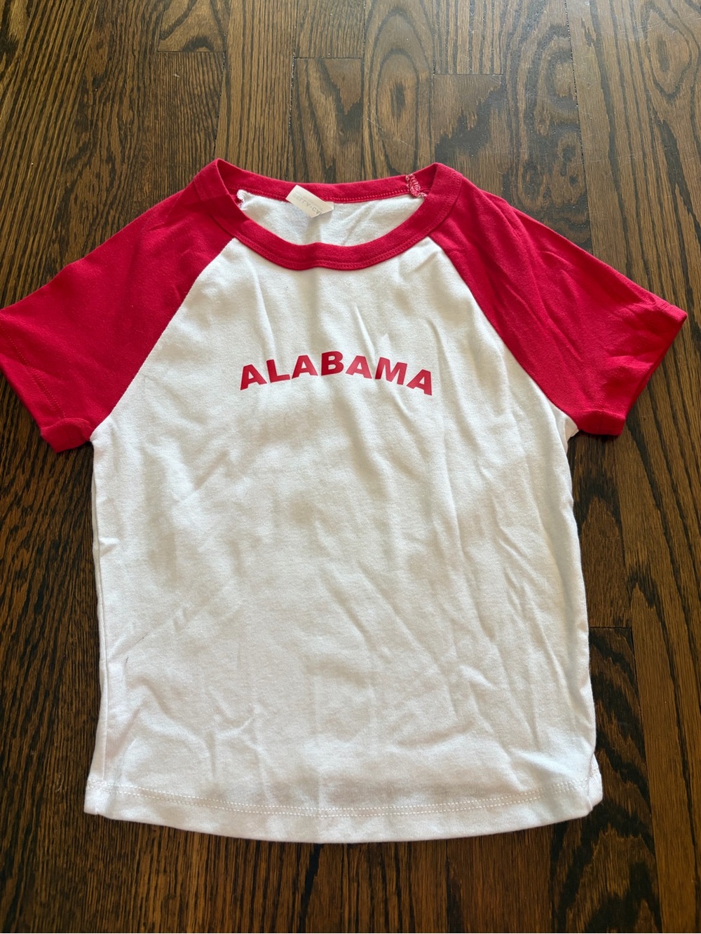 University of Alabama baby Tee - White & Red